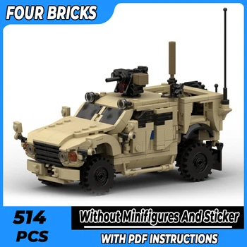Moc Tehly Vojenské Model Ozbrojených Vozidiel M-ATV Technológie Modulárny Bloky Darčeky, Hračky Pre Deti DIY Sady Montáž