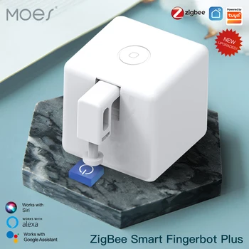 MOES ZigBee Tuya Fingerbot Tlačidlo Tlačné Nové prst robot automatické Hlasové Ovládanie Smart Život Aplikácia pracovať s Alexa Domovská stránka Google