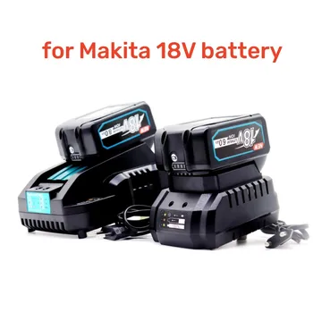 Najnovšie BL1830 18V 6000mAh Batéria a nabíjačka Pre Makita 18V Batérie Nabíjateľné Nahradenie BL1840 BL1850 BL1860 BL1860B Nástroje