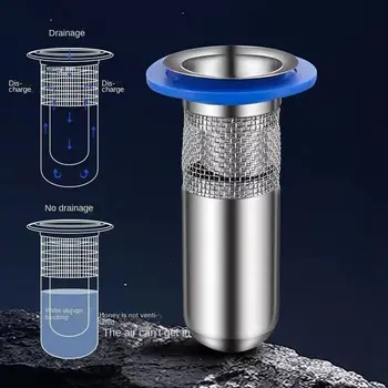 Nerezový Podlahový Odtok Core Dezodorant Hmyzu Dôkaz Kúpeľňa Hlbokej Vody Tesnenie U-typ Wc Kanalizácie, Umývadlo Anti-Zápach Kryt
