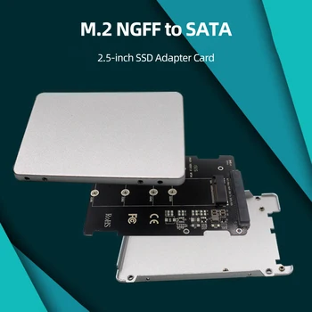NGFF Na SATA M2 Converter M. 2 B Tlačidlo (Solid State Drive) Rozširujúca Karta pre 2.5 Palcový SSD 2230 2242 2260 2280