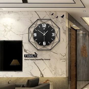 Nordic módne nástenné hodiny obývacia izba kreatívne hodiny domov kovové ozdoby quartz hodiny digitálne
