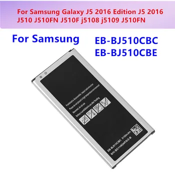 Nová batéria EB-BJ510CBC EB-BJ510CBE Pôvodný Pre Samsung Galaxy J5 2016 Edition J5 2016 J510 J510FN J510F j5108 j5109 J510FN