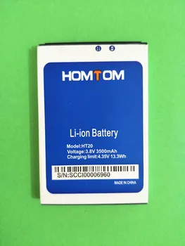 Nové 3.8 V 3500mAh HOMTOM HT20 Batérie pre HOMTOM HT20 Pro Smart Telefónu Batéria