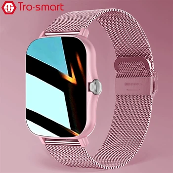 Nové Námestie Smart Hodinky Ženy Muži Smartwatch Vytáčanie Hovoru BT Hudby Smart Hodiny Pre Android, IOS Fitness Tracker Trosmart Značky