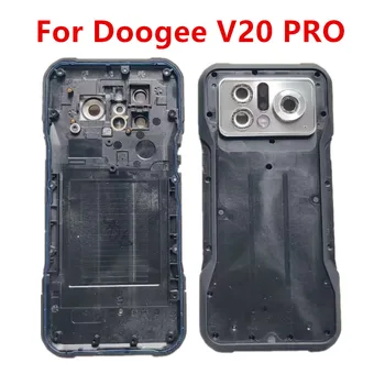 Nové Originálne Pre Doogee V20 PRO Mobilný Telefón Kryt Batérie Puzdrá Prípade Odolný Rám Black Silver Nahradenie Opravy