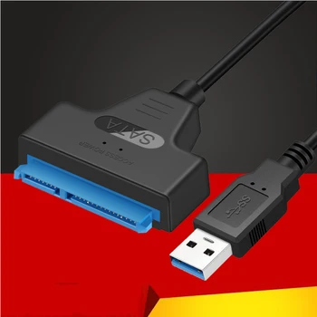 NOVÉ rozhranie USB 3.0, SATA 3 Kábel Sata do USB Adaptér Až 6 gb / S, Podpora 2.5 Palcov Externé SSD HDD Pevný Disk 22 Pin Sata III Kábel