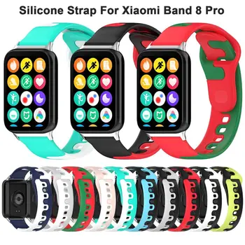 Náhradné Silikónové Hodinky Remienok Príslušenstvo, Dva-Farba Watchband Tvorivé Farebný Náramok pre Xiao Kapela 8 Pro, Smart Hodinky