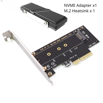 PCIE, aby M2 Adaptéra PCI Express 3.0 x4 na NVME SSD M2 PCIE Adaptér Podporu 2230 2242 2260 2280 M. 2 SSD s radiátorov