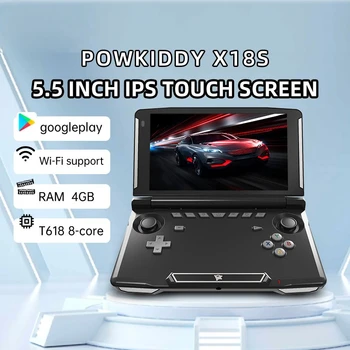 Powkiddy X18s 5.5 Palcový Ips Displej Čierna Verzia Android 11 L3+r3 Funkcie Retro Hry Vreckové Herné Konzoly