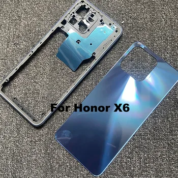 Pre Huawei Honor X6 Plný Bývanie Uprostred Rám, Predný Panel Polovice Doska Kryt Batérie Späť Panel Zadné Dvere Prípade VNE-LX1 VNE-LX2 LX3