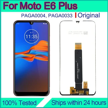 Pre Motorola Moto E6 Plus Displej Nahradenie Pôvodného PAGA0004 Dotykový Displej Opravy Pantalla LCD Reparatur Digitalizátorom. Montáž