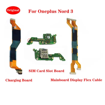 Pre Oneplus Nord 3 5G Pôvodného USB Nabíjací Port Slot Karty SIM Mikrofón, Senzor Doske Doske Konektor monitora Flex Kábel