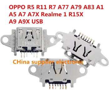 Pre OPPO R5 R11 R7 A77 A79 A83 A1 A5 A7 A7X Realme 1 R15X A9 A9X USB Konektor Nabíjania Charge Port Zásuvka Dock konektor typu Jack