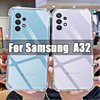 Pre Samsung Galaxy A32 4G 5G Transparentné Telefón Mäkké puzdro pre Sumsung 32 5g 6.5