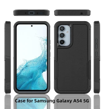 Pre Samsung Galaxy A54 5G Telefón Prípade Dvojitá Vrstva Gumy, Matný Kryt Ochranný Shockproof Ťažkých puzdro Pre Galaxy A54 5G Kryt