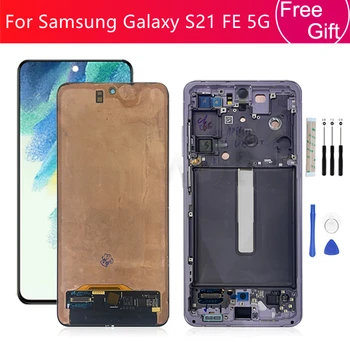 Pre Samsung Galaxy S21 FE 5G LCD G990B G990U G990W Displej LCD Dotykový Displej Digitalizátorom. Montáž +Rám Nahradenie Opravy Dielov