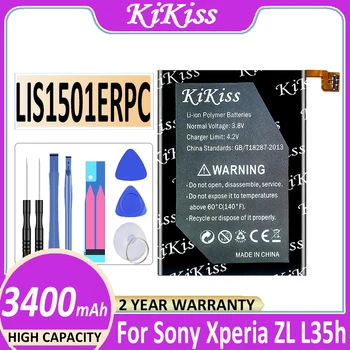 Pôvodné KiKiss Batérie LIS1501ERPC 3400mAh Pre Sony Xperia ZL/ZQ/X Odin L35h L35i L35a C650X C6502 C6503 C650 Bateria