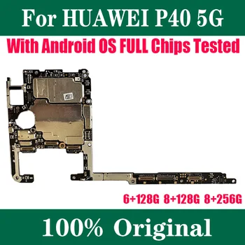 Pôvodné Odomknutý Pre HuaWei P40 5G Doska S Časti Fotoaparátu Logika Palube S Plnou Čipy Systém Android Doske