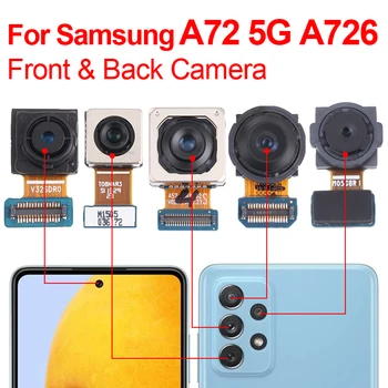 Pôvodné Samsung A72 5G Späť Fotoaparát, Predná Zadná Zadná Kamera Pre Samsung Galaxy A72 5G A726F Zadná Kamera Modul Náhradný Flex