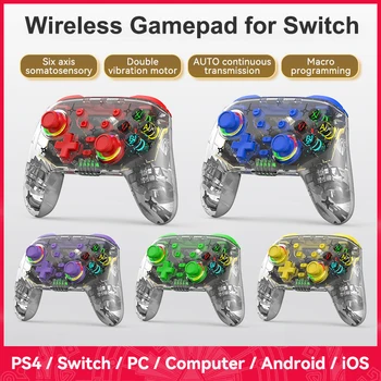 S10 Bluetooth-Kompatibilné Bezdrôtové Video Gamepad Pre Switch, Konzoly Radič s Six-axis Joyestick pre PC Android
