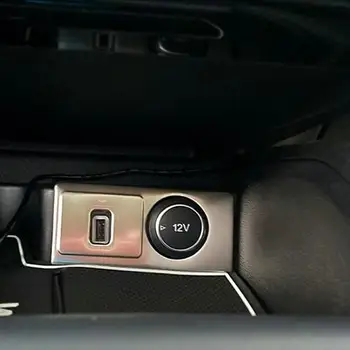 SBTMY Nehrdzavejúcej ocele dekoratívne patch pre predné USB panel automobilov pre ford focus MK4 2019