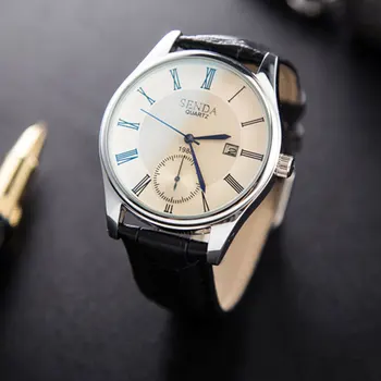 Sdotter 2022 Jednoduché Hodinky pre Mužov, Kožené náramkové hodinky Quartz Minimalistický Mužskej Módy 8 MM Ultra Tenkých Hodiniek Obchodné Hodiny relo