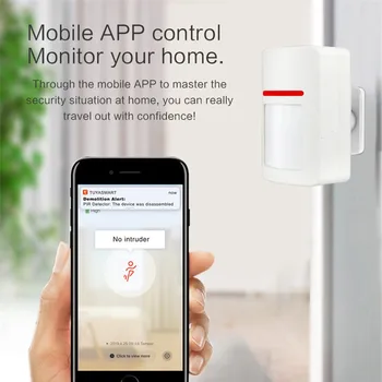 Smart Home Securcity Alarm Systen WiFi Infračervené Detektory Pohybu Senzor, Alarm Bezdrôtový Infračervený Detektor Proti Vlámaniu, Senzor