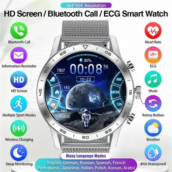 Smartwatch Človek plne Dotykový AMOLED Displej Dial Synchronizáciu Kontaktov Srdcovej frekvencie Zdravé Športové Hodinky Muž Smart Hodinky Mužov