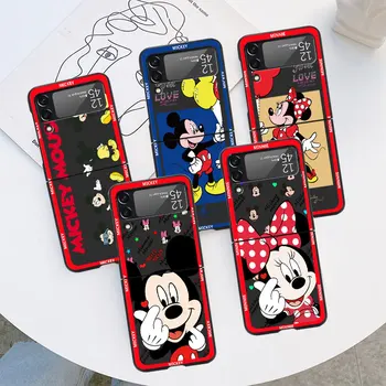 Tenké Skladacie obal pre Samsung Galaxy Z Flip3 Flip 4 Flip4 5G Flip 5 Módne Mobilný Telefón Funda Mickey Mouse
