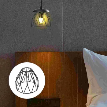 Tienidlo Svetlo Kryt Domov Čierny Strop Zariadenie Prívesok Železa Dekoratívne Kreatívne Retro Žiarovky Luster plafond