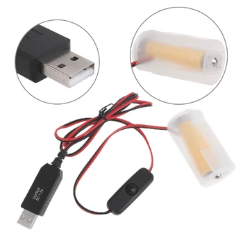USB 1,5 V LR20, D Batérie Eliminators Batérie Kábel pre Hračka Radiče Plynový Ohrievač Vody, Baterky,Baterky