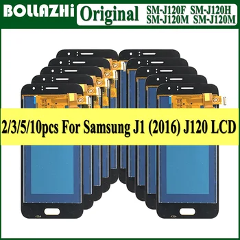 Veľkoobchod 2/3/5/10pcs J120F LCD Samsung Galaxy J1 2016 J120 J120f J120M J120H Displej Dotykový Displej Digitalizátorom. Montáž 4.3