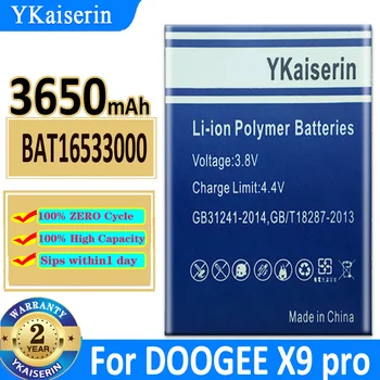 YKaiserin 3650mAh BAT16533000 Batérie Pre DOOGEE 5.5 Palcový X9 Pro Pre DOOGEE X9pro Mobilného Telefónu, Batérie + Trať Kód