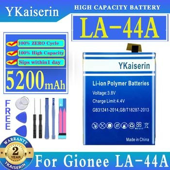 YKaiserin 5200mAh Náhradné Batérie LA44A Pre Gionee LA-44A Mobilného Telefónu, Batérie