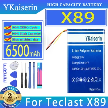 YKaiserin 6500mAh Náhradné Batérie Pre Teclast kindow M89 P89SE X89HD X89 P89 3G Notebook Batérie
