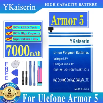 YKaiserin 7000mAh Batérie Pre Ulefone Brnenie 5 Armor5 5S Mobilný Telefón Na Sklade Najnovšie Výrobné Kvalitné Batérie