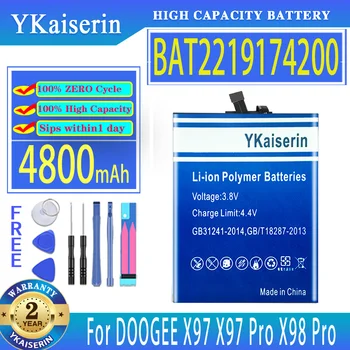 YKaiserin Batérie BAT2219174200 4800mAh Pre DOOGEE X97/X98 Pro X97Pro X98Pro Mobilného Telefónu, Batérie