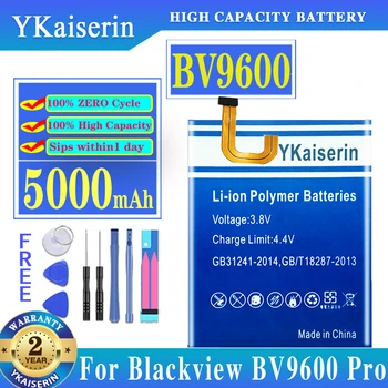 YKaiserin BV 9600 5000mAh Batérie pre Blackview BV9600/BV9600 Pro BV9600Pro Telefón Najnovšie Výrobné Batérie + Nástroje