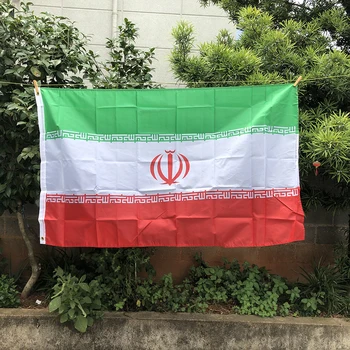 Z-JEDEN PRÍZNAK Lran Vlajka 90X150cm polyester visí Irán Vlajka štandardné Vlajka Indoor Outdoor Domáce dekorácie Bannerr
