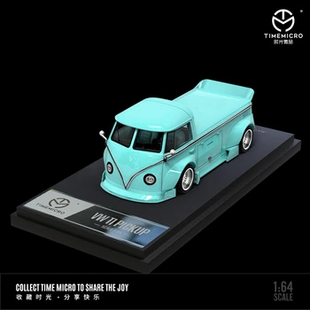ČAS MICRO 1:64 T1 Van Vyzdvihnutie Svetlo Modrá Die-Cast Auta Model Kolekcie Miniatúrne