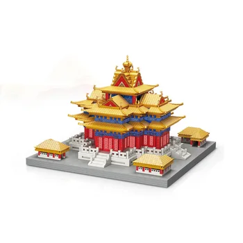 Čína Cisársky Palác Tehly Svet slávnej Historickej Architektúry Micro Diamond Roh Bloku Veža Deti, Darčeky, hračky