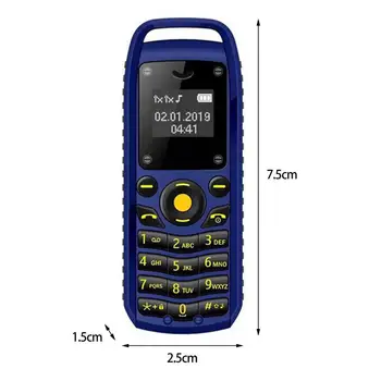 Štýlový Mini Mobilný Telefón Malých Dlhý Pohotovostný Čas Vrecko na Mobilný Telefón Multi-jazyk Univerzálny Mini Smartphone pre Seniorov