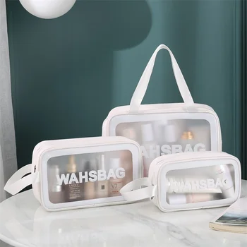 Ženy Prenosné Cestovné Wash Bag Žena Transparentné Vodeodolný Make-Up Odkladacie Puzdro Veľkú Kapacitu Kozmetické Organizátor Prípade