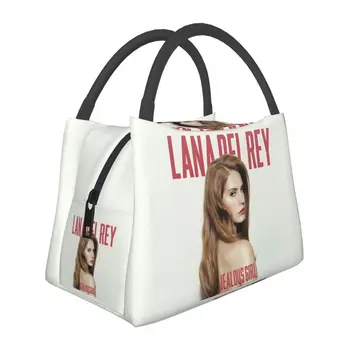 Žiarlivý Dievča Lana Del Rey Tepelne Izolované Obed Tašky Ženy Prenosné Obed Nádoba pre Prácu Cestovné Skladovanie Jedlo Jedlo Box